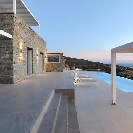Luxurious With An Infinity Swimming Pool Sea And Sunset View Ligia (Kea)