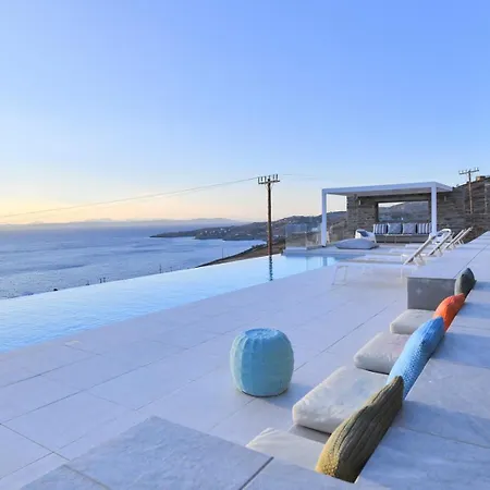 Luxurious With An Infinity Swimming Pool Sea And Sunset View Ligia (Kea)