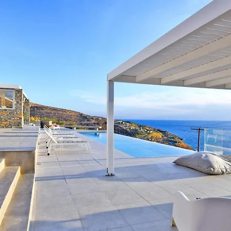 Luxurious With An Infinity Swimming Pool Sea And Sunset View Villa Ligia (Kea)
